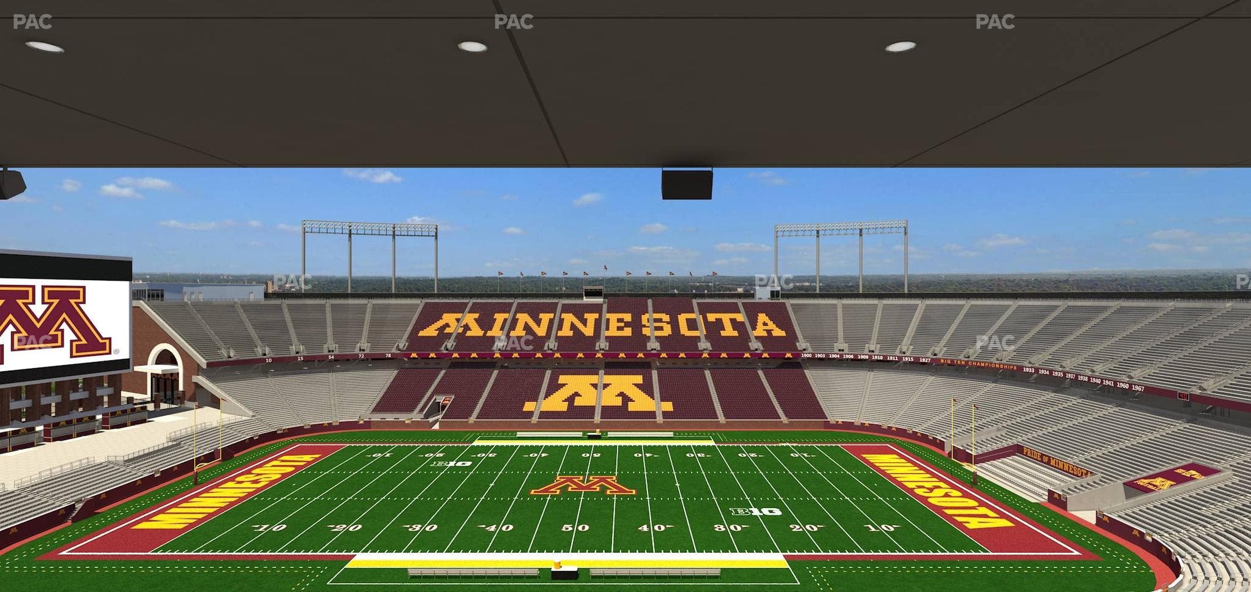 Huntington Bank Stadium - Section Loge Box 17 Upper Seat View