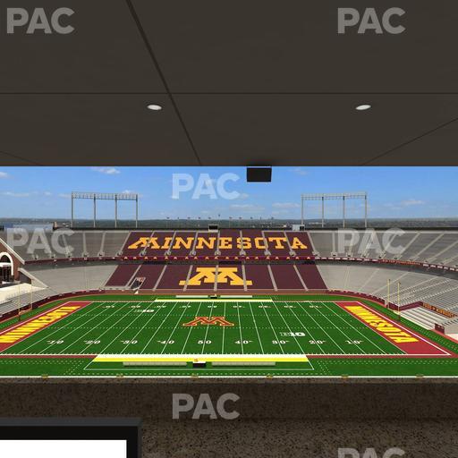 Huntington Bank Stadium - Section Loge Box 17 Upper Seat View