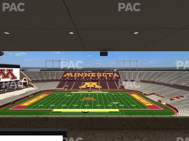 Huntington Bank Stadium - Section Loge Box 17 Upper Seat View