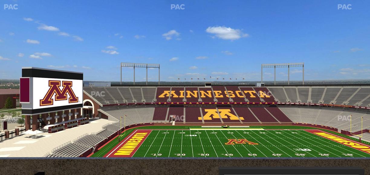 Huntington Bank Stadium - Section Loge Box 18 Lower Seat View