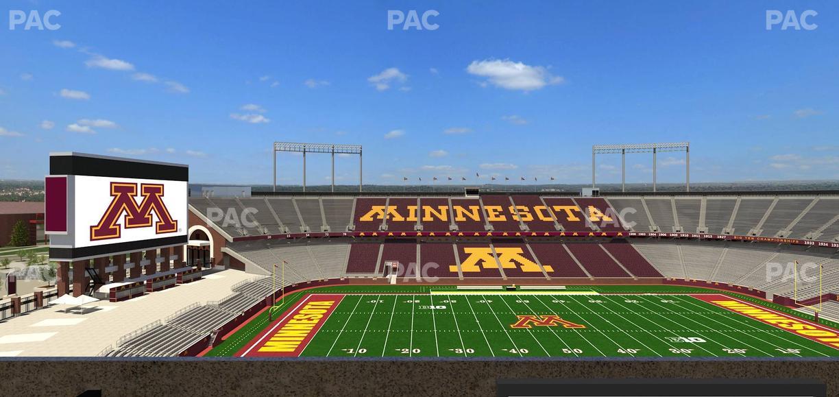 Huntington Bank Stadium - Section Loge Box 18 Lower Seat View