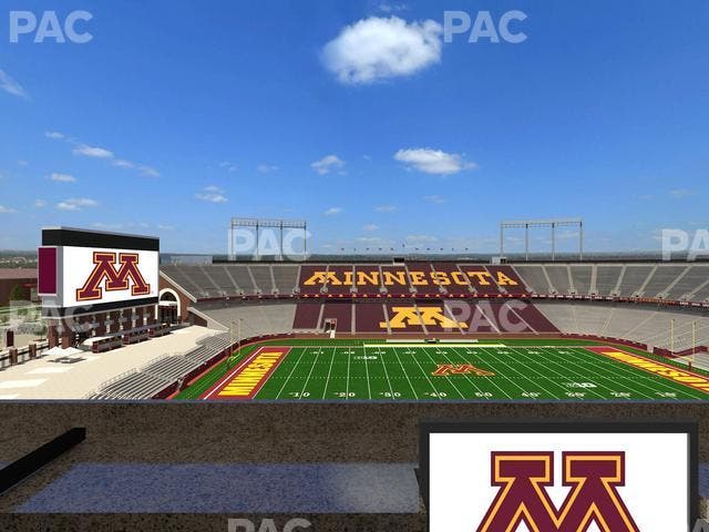 Huntington Bank Stadium - Section Loge Box 18 Lower Seat View