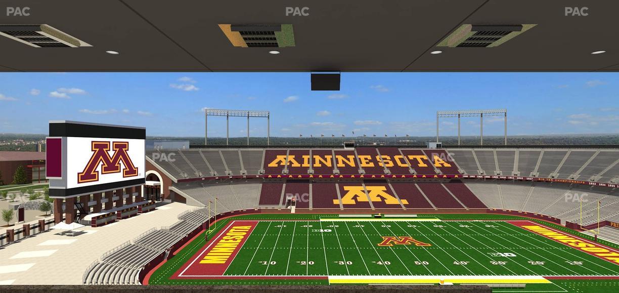 Huntington Bank Stadium - Section Loge Box 18 Upper Seat View