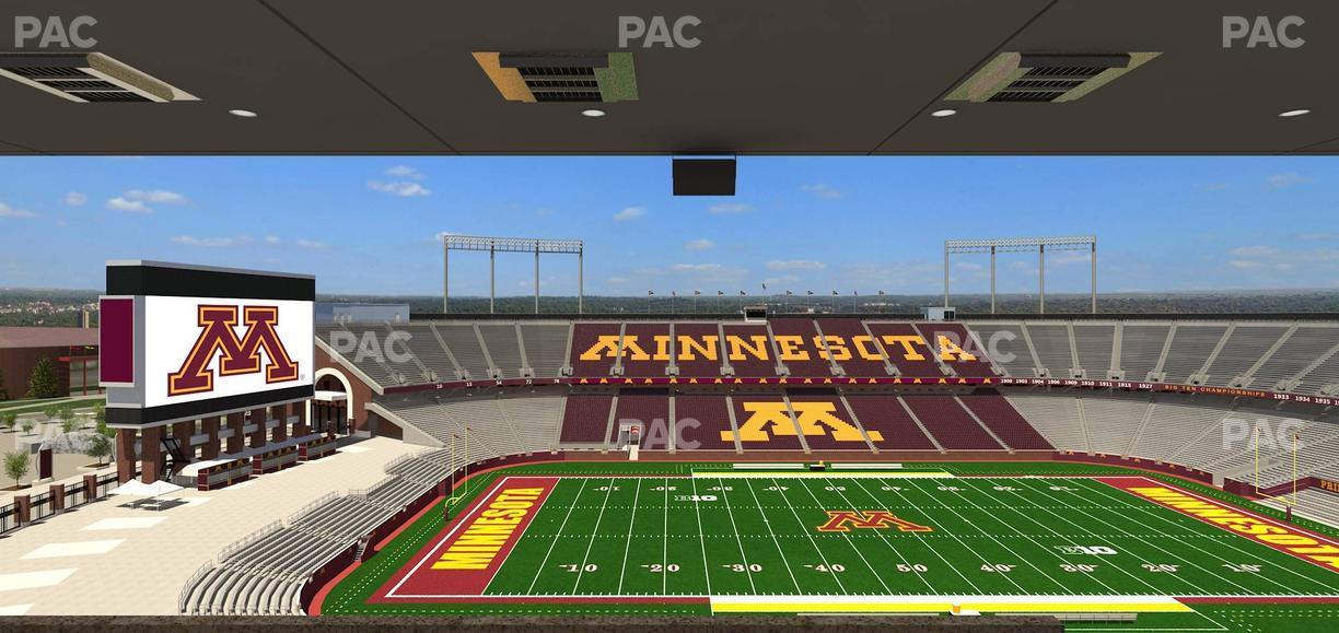 Huntington Bank Stadium - Section Loge Box 18 Upper Seat View