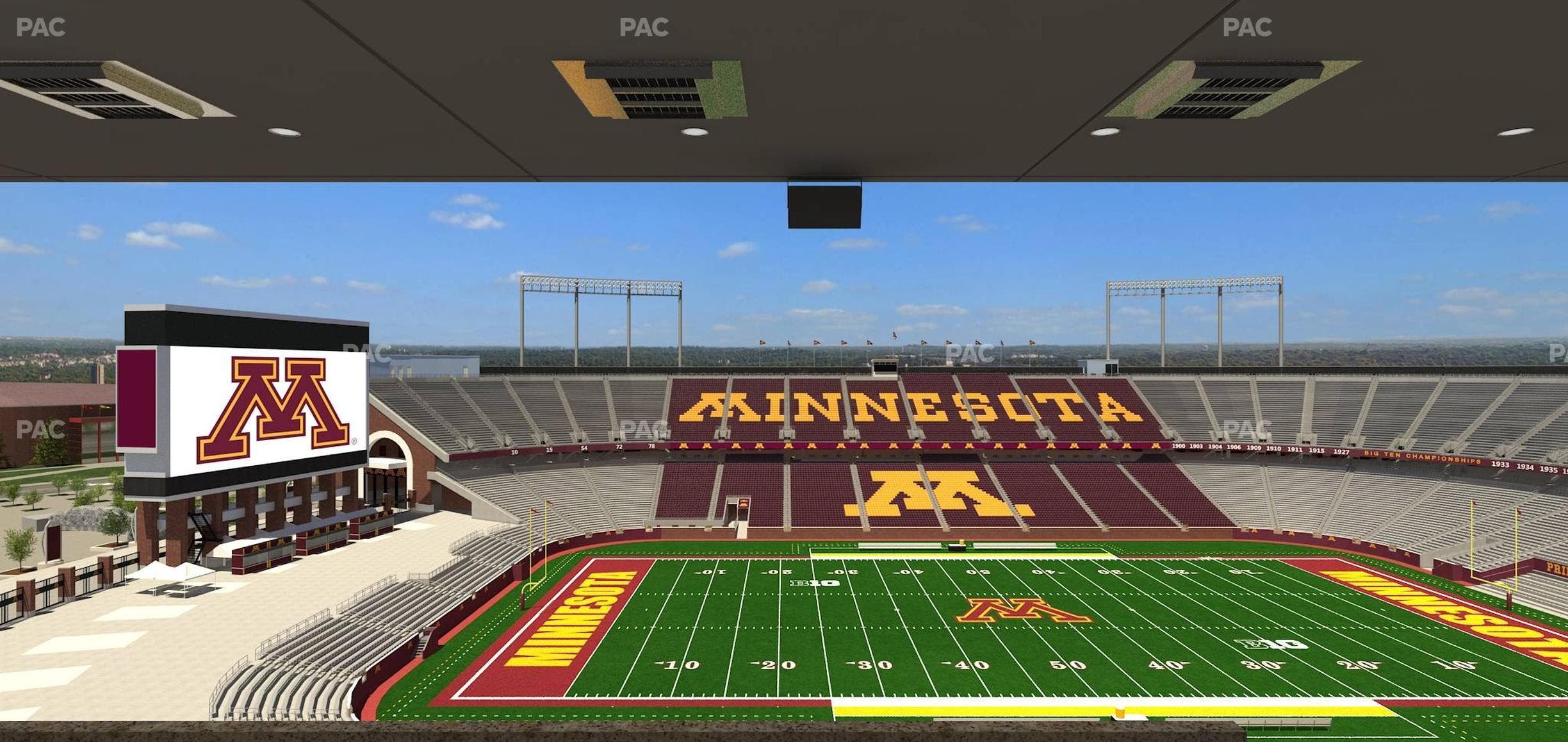 Huntington Bank Stadium - Section Loge Box 18 Upper Seat View