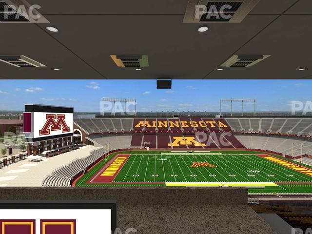Huntington Bank Stadium - Section Loge Box 18 Upper Seat View