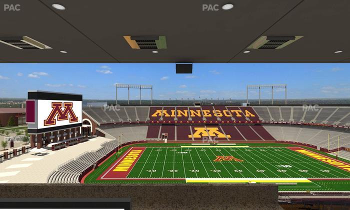 Huntington Bank Stadium - Section Loge Box 18 Upper Seat View