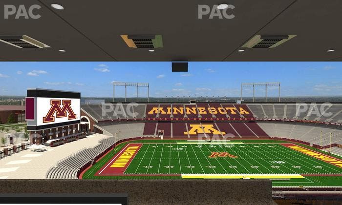 Huntington Bank Stadium - Section Loge Box 18 Upper Seat View