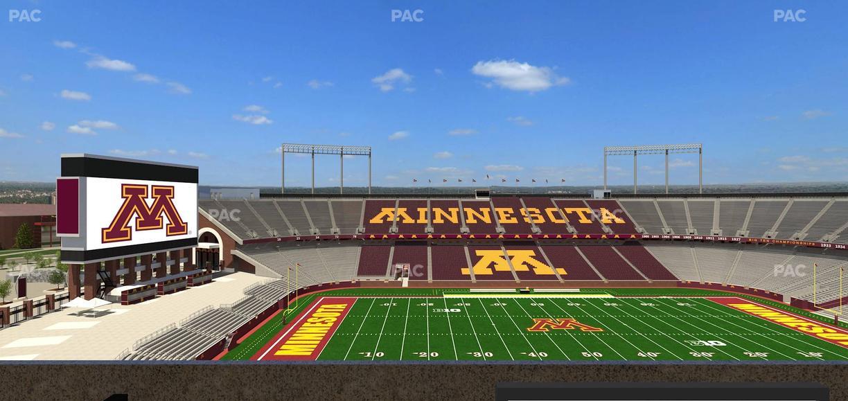 Huntington Bank Stadium - Section Loge Box 19 Lower Seat View