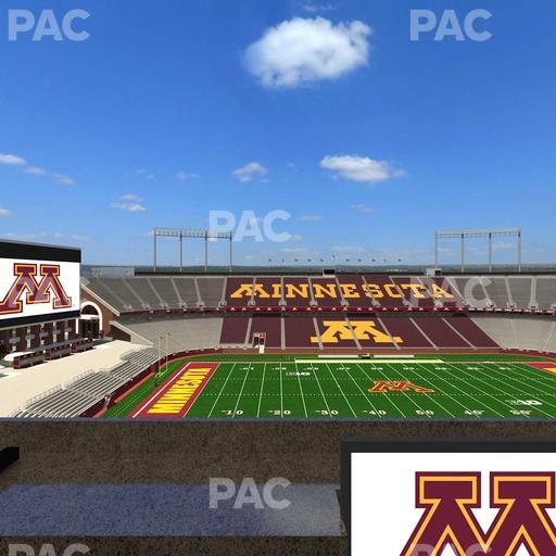 Huntington Bank Stadium - Section Loge Box 19 Lower Seat View