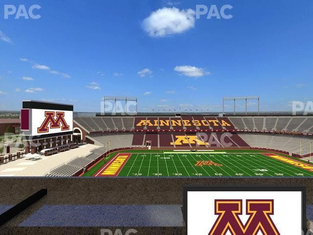 Huntington Bank Stadium - Section Loge Box 19 Lower Seat View