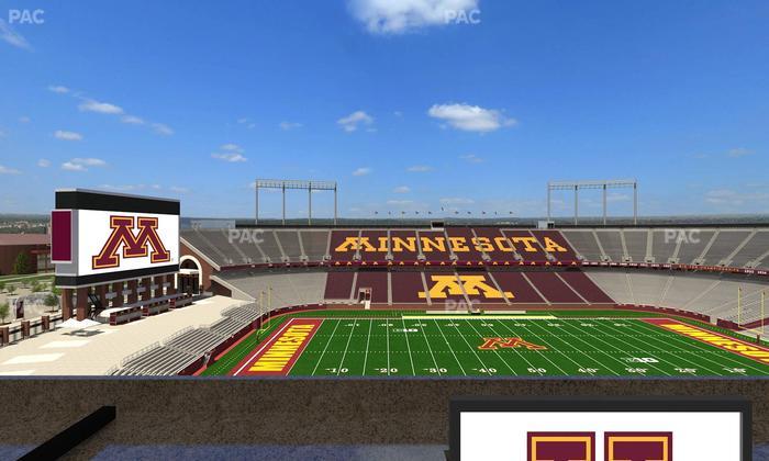 Huntington Bank Stadium - Section Loge Box 19 Lower Seat View