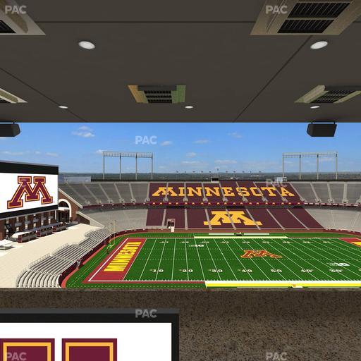 Huntington Bank Stadium - Section Loge Box 19 Upper Seat View