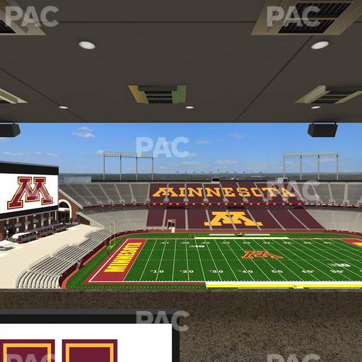 Huntington Bank Stadium - Section Loge Box 19 Upper Seat View