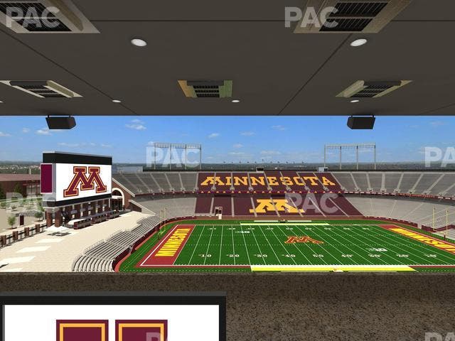 Huntington Bank Stadium - Section Loge Box 19 Upper Seat View