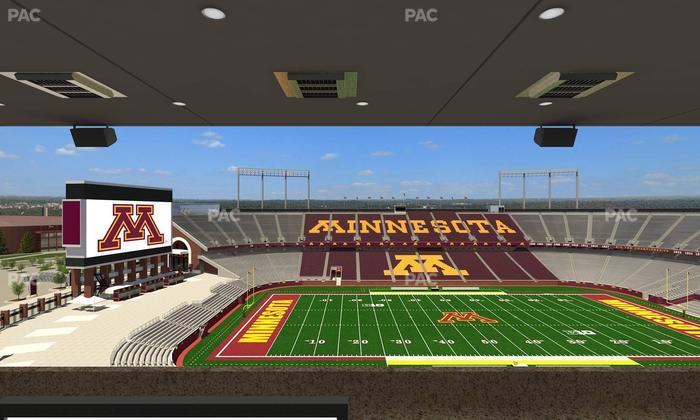 Huntington Bank Stadium - Section Loge Box 19 Upper Seat View