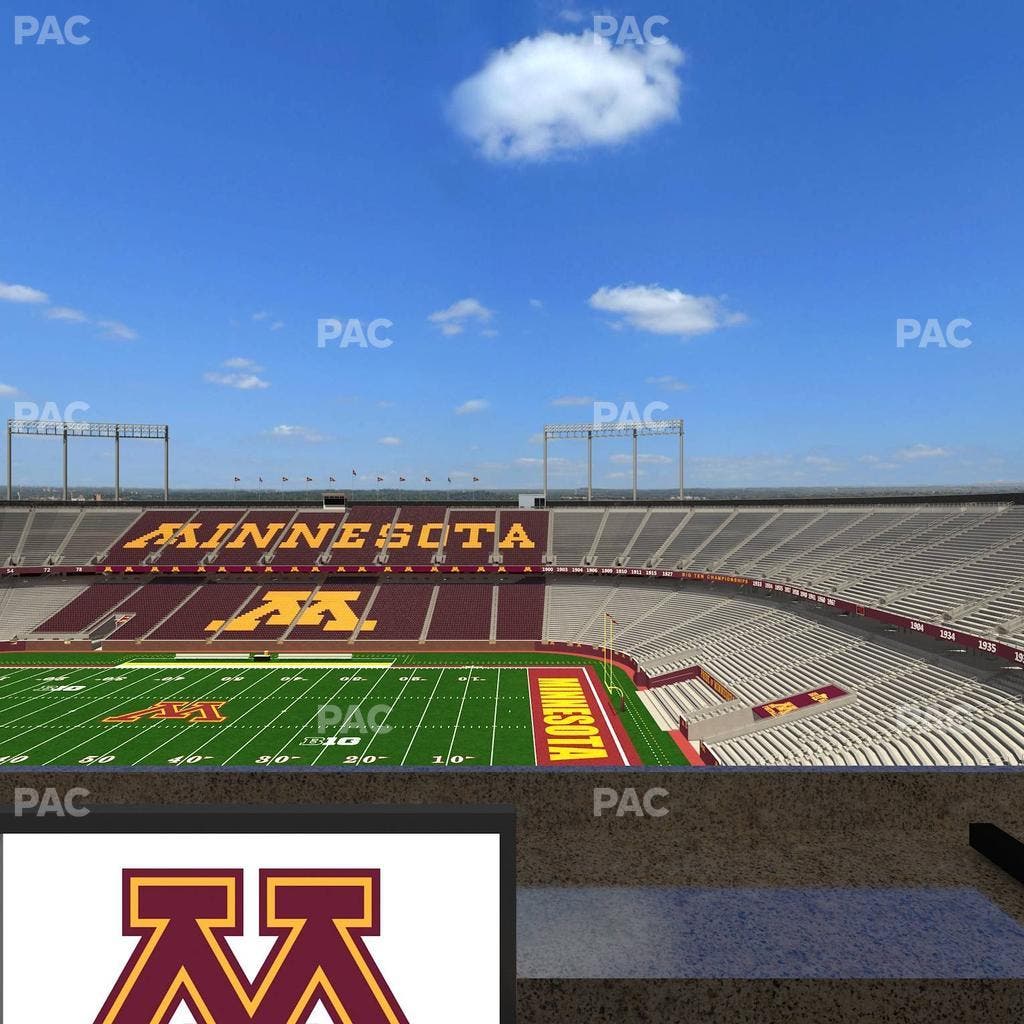 Huntington Bank Stadium - Section Loge Box 2 Lower Seat View