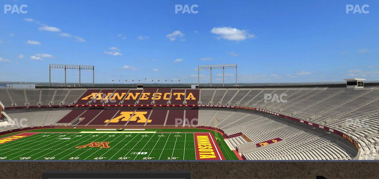 Huntington Bank Stadium - Section Loge Box 2 Lower Seat View