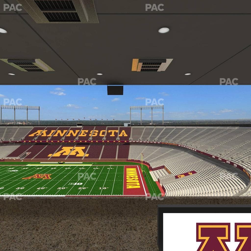 Huntington Bank Stadium - Section Loge Box 2 Upper Seat View