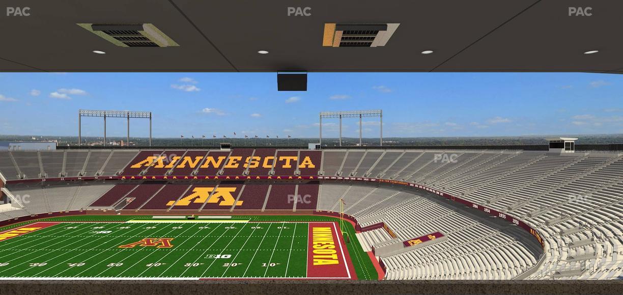 Huntington Bank Stadium - Section Loge Box 2 Upper Seat View