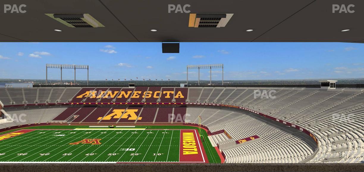 Huntington Bank Stadium - Section Loge Box 2 Upper Seat View