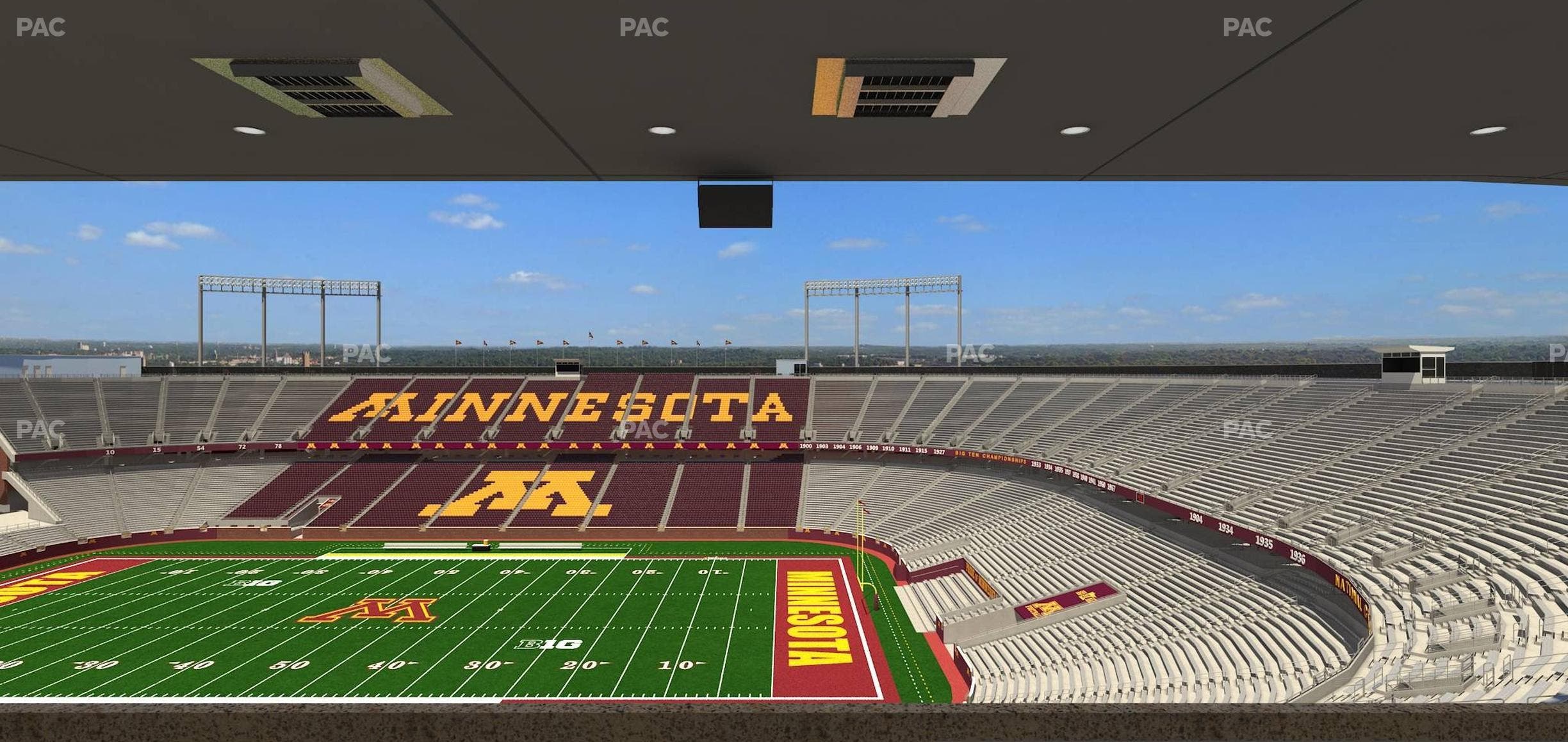 Huntington Bank Stadium - Section Loge Box 2 Upper Seat View