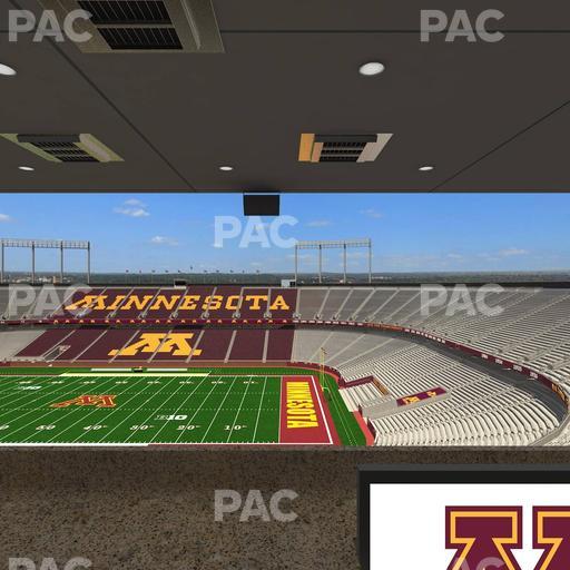 Huntington Bank Stadium - Section Loge Box 2 Upper Seat View