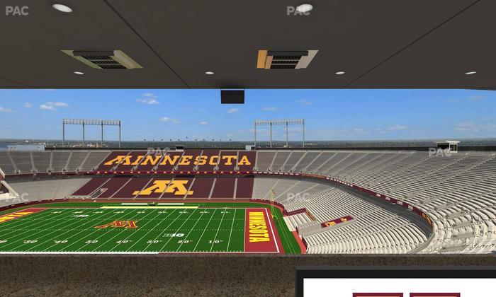 Huntington Bank Stadium - Section Loge Box 2 Upper Seat View