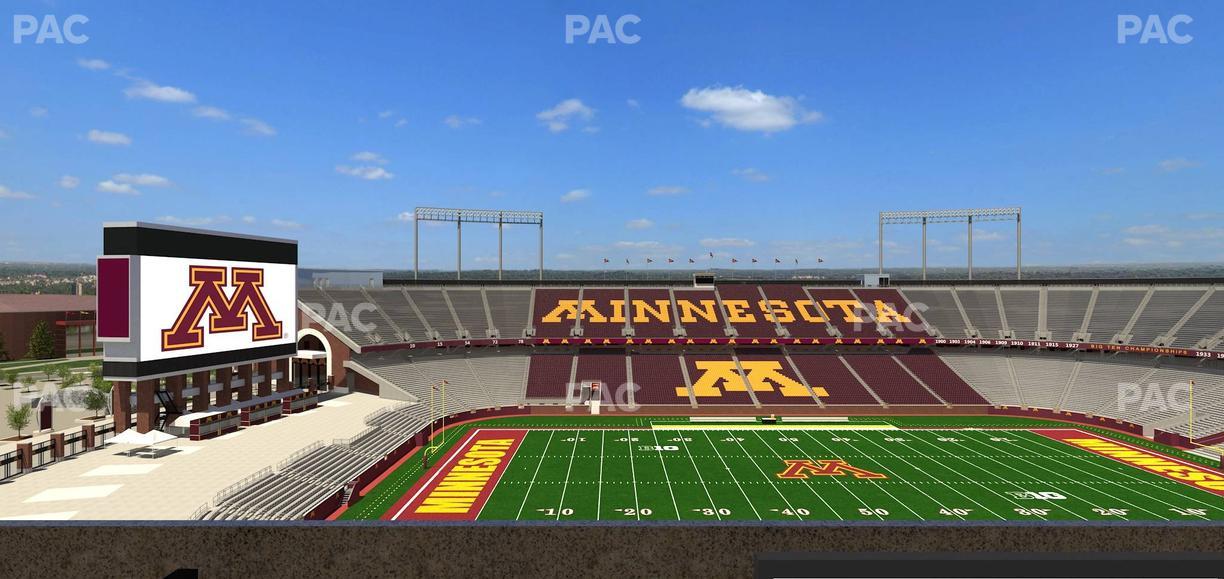 Huntington Bank Stadium - Section Loge Box 20 Lower Seat View