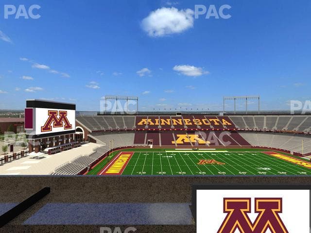 Huntington Bank Stadium - Section Loge Box 20 Lower Seat View