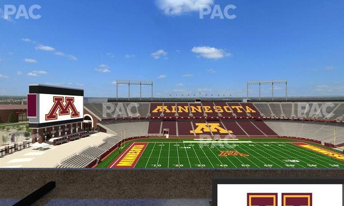 Huntington Bank Stadium - Section Loge Box 20 Lower Seat View