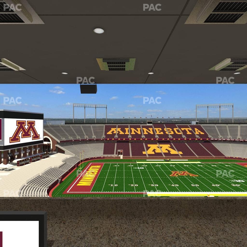 Huntington Bank Stadium - Section Loge Box 20 Upper Seat View