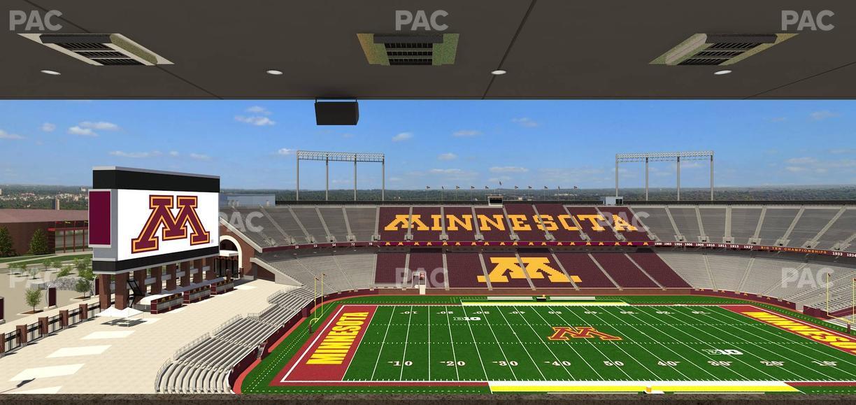 Huntington Bank Stadium - Section Loge Box 20 Upper Seat View