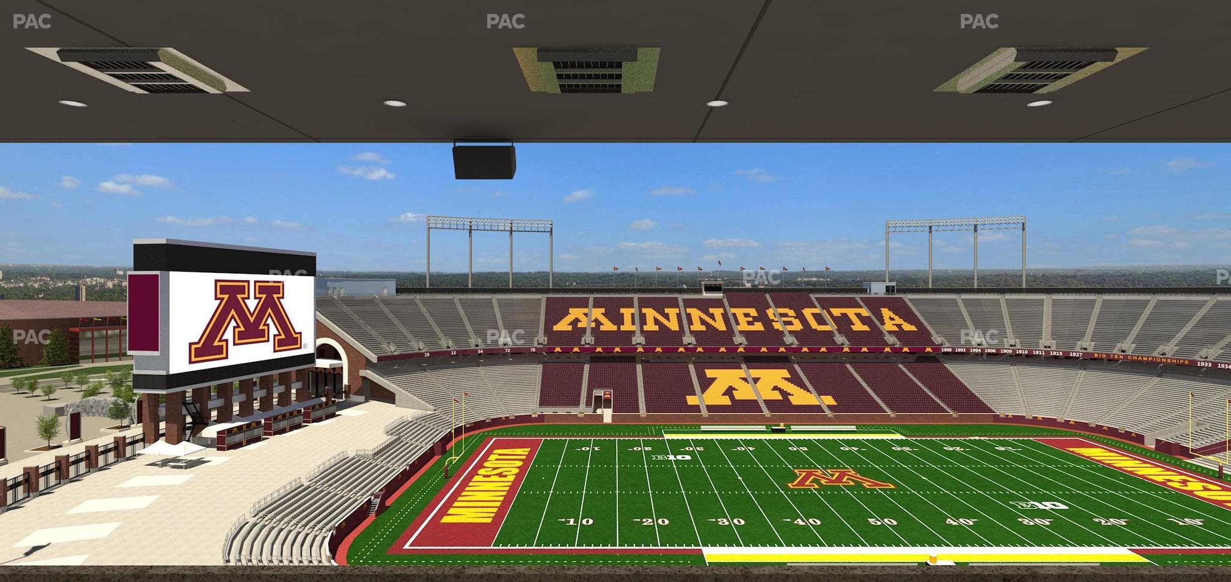 Huntington Bank Stadium - Section Loge Box 20 Upper Seat View