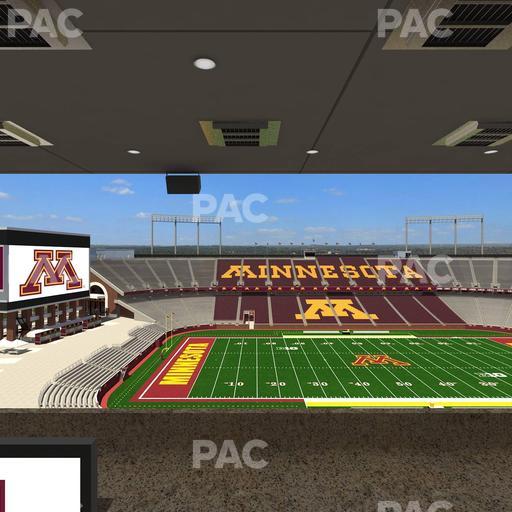 Huntington Bank Stadium - Section Loge Box 20 Upper Seat View