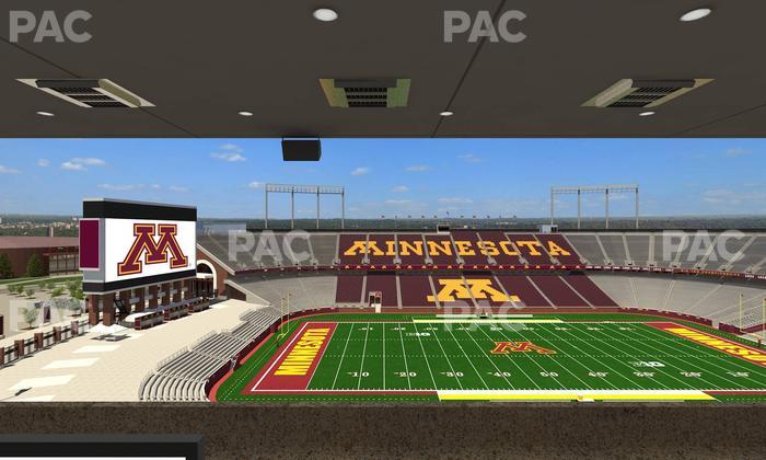 Huntington Bank Stadium - Section Loge Box 20 Upper Seat View