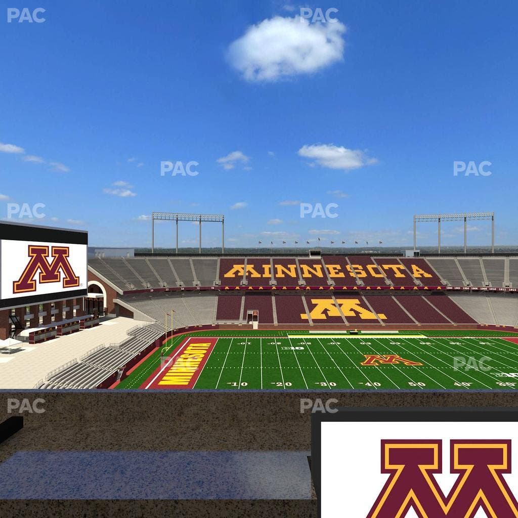 Huntington Bank Stadium - Section Loge Box 21 Lower Seat View