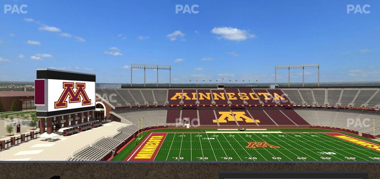 Huntington Bank Stadium - Section Loge Box 21 Lower Seat View