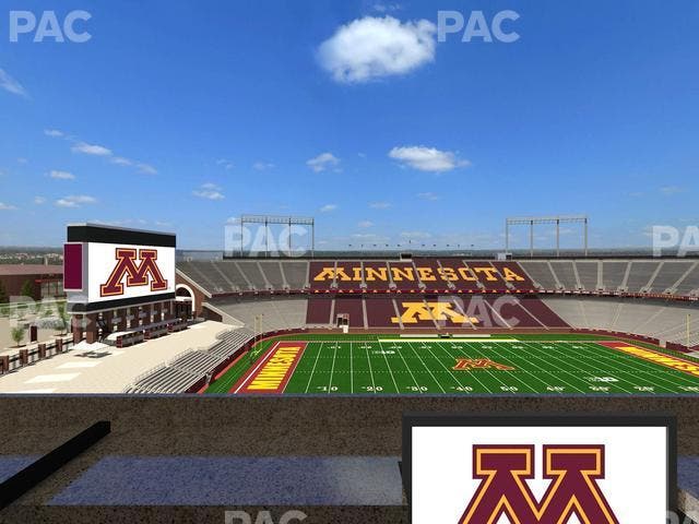 Huntington Bank Stadium - Section Loge Box 21 Lower Seat View