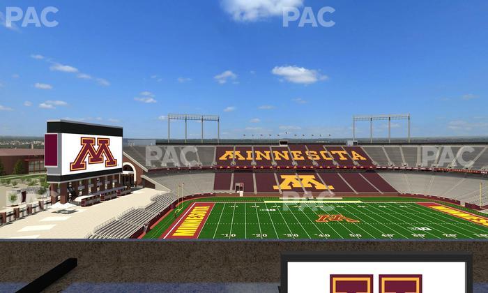 Huntington Bank Stadium - Section Loge Box 21 Lower Seat View