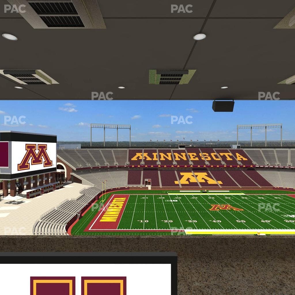 Huntington Bank Stadium - Section Loge Box 21 Upper Seat View