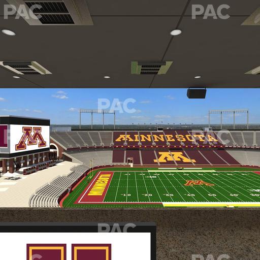 Huntington Bank Stadium - Section Loge Box 21 Upper Seat View