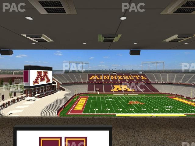 Huntington Bank Stadium - Section Loge Box 21 Upper Seat View