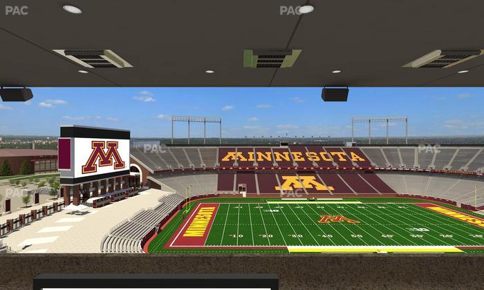 Huntington Bank Stadium - Section Loge Box 21 Upper Seat View