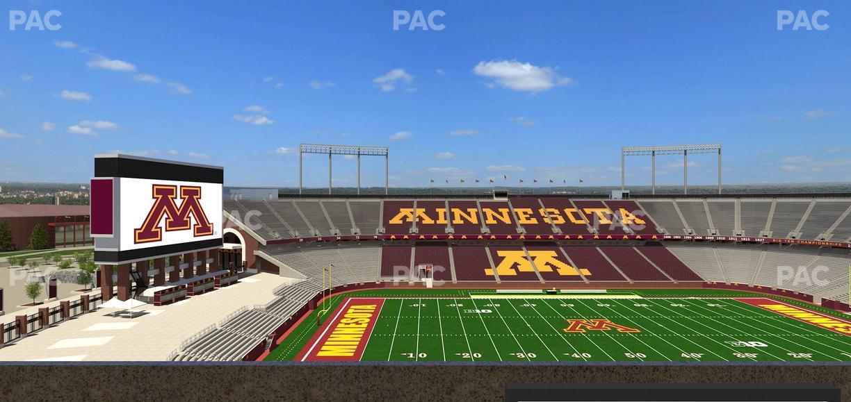 Huntington Bank Stadium - Section Loge Box 22 Lower Seat View