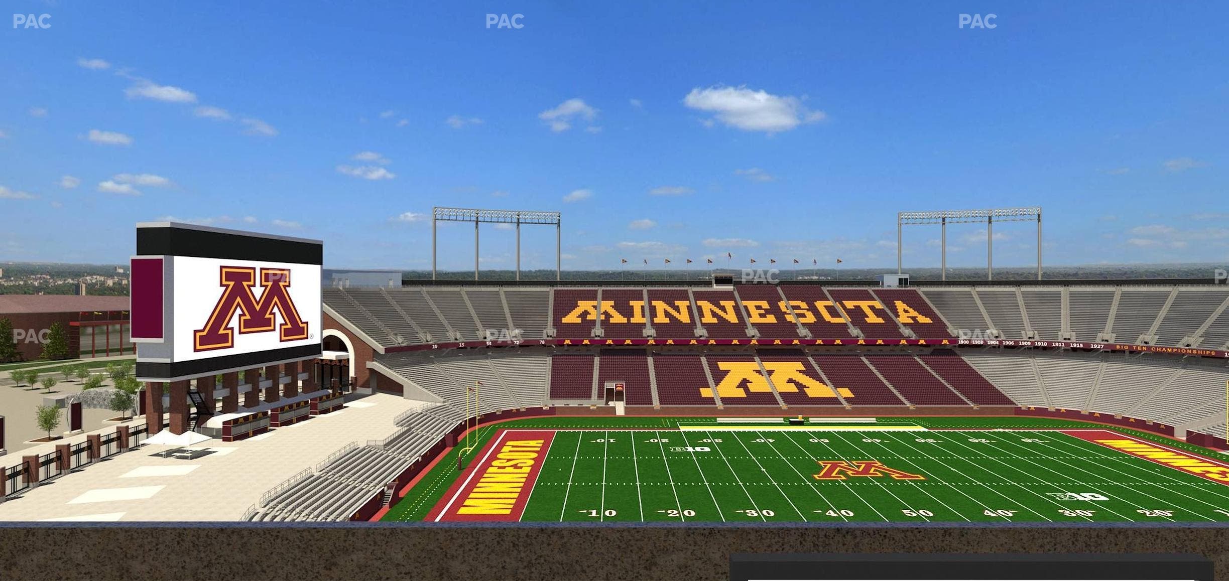 Huntington Bank Stadium - Section Loge Box 22 Lower Seat View