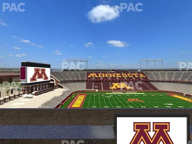 Huntington Bank Stadium - Section Loge Box 22 Lower Seat View