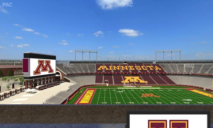 Huntington Bank Stadium - Section Loge Box 22 Lower Seat View