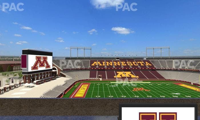 Huntington Bank Stadium - Section Loge Box 22 Lower Seat View