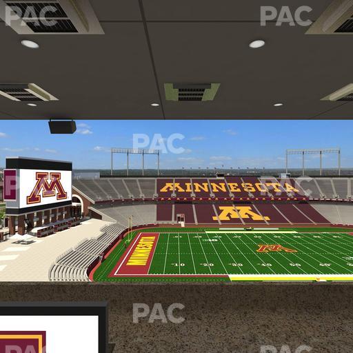 Huntington Bank Stadium - Section Loge Box 22 Upper Seat View